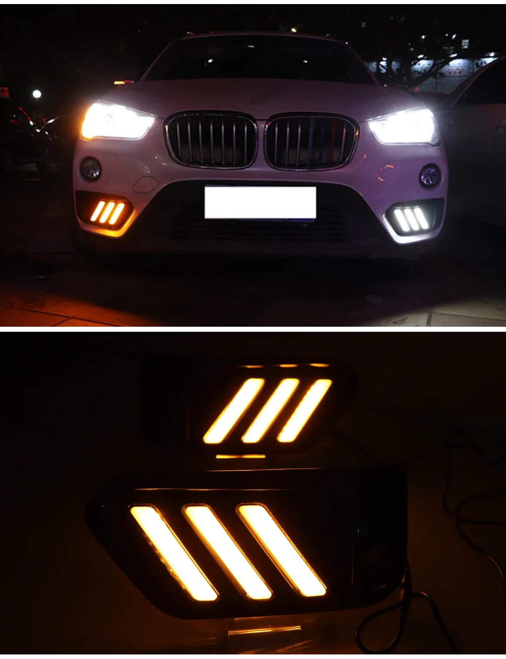 速--8-宝马X1三色野马款流光转向日行灯--英_11