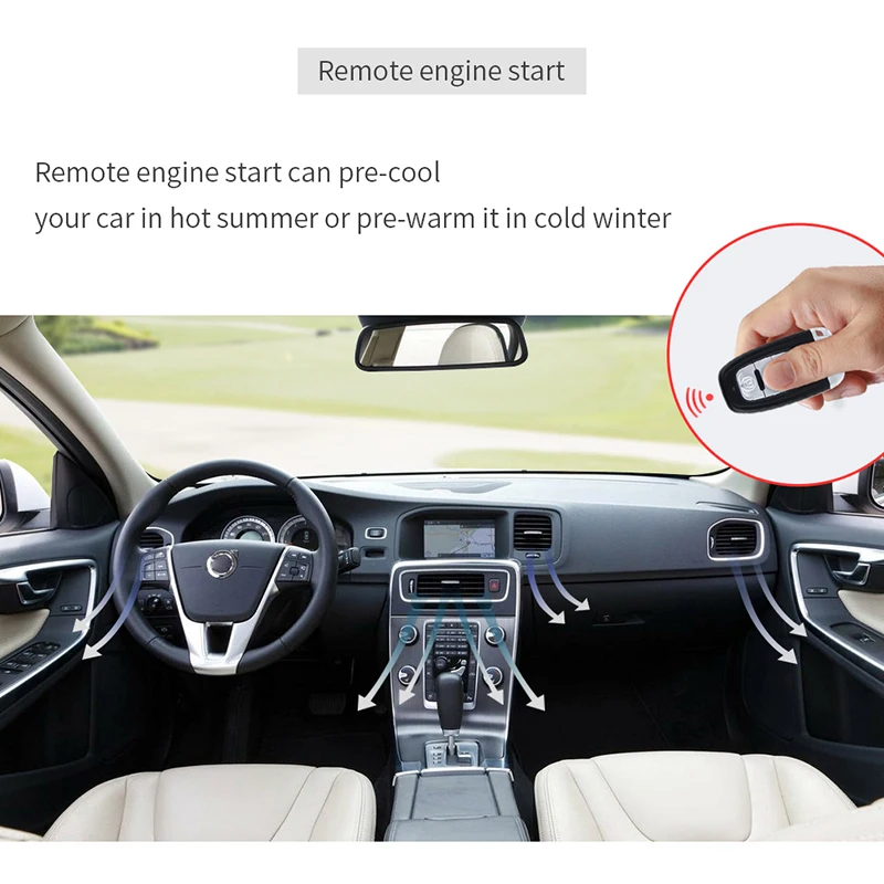 Tanie Alarm samochodowy zdalny rozrusznik dla Audi A5 2010-2017 kompatybilny z przycisk Start sklep