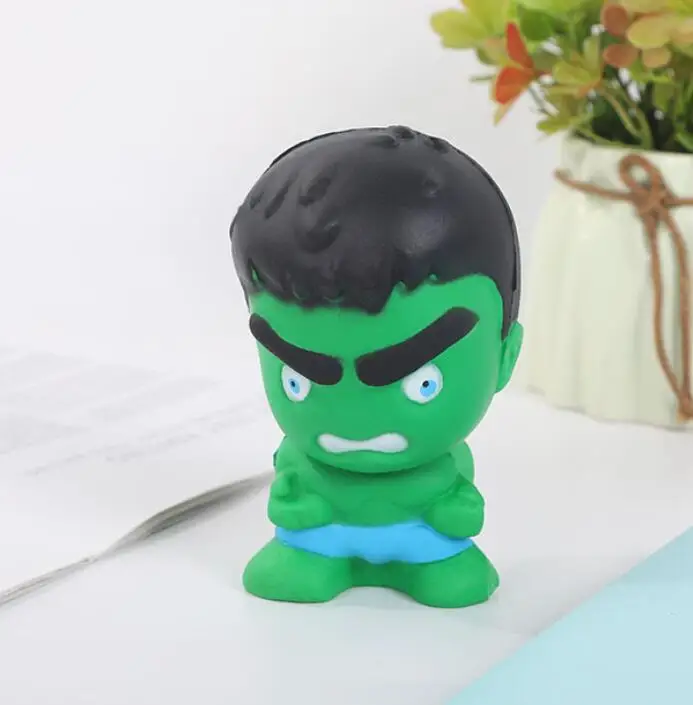 Cute Squishy Slow Rising Toys Marvel Figure Squishy Heroes Captain Hulk ant-man Iron man Squeeze Antistress Soft Kids Toys - Цвет: 6