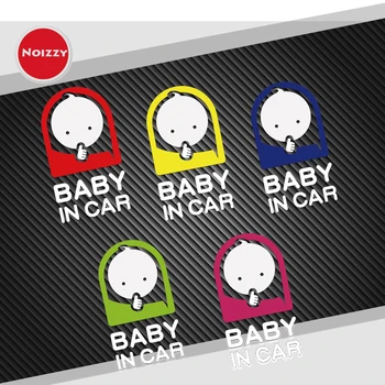 

Noizzy Baby in Car Vinyl Decal Reflective Car Stickers for Mama Auto for Seat Lada Renault Audi Fiat Citroen Ford Honda Toyota