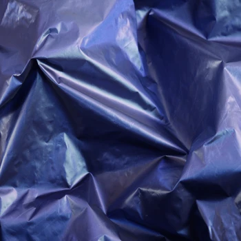 

100cm*148cm Glitter Down Jacket Material Shading Blue Nylon Coated Textiles