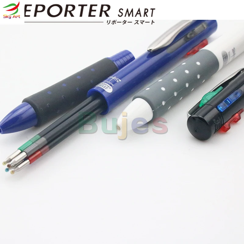 Tombow Reporter Smart 4 Ƽ  4  ũ 0.7mm 5  ٵ , 4 in 1,0 ߿ . 7mm (, , Ķ,  ũ)