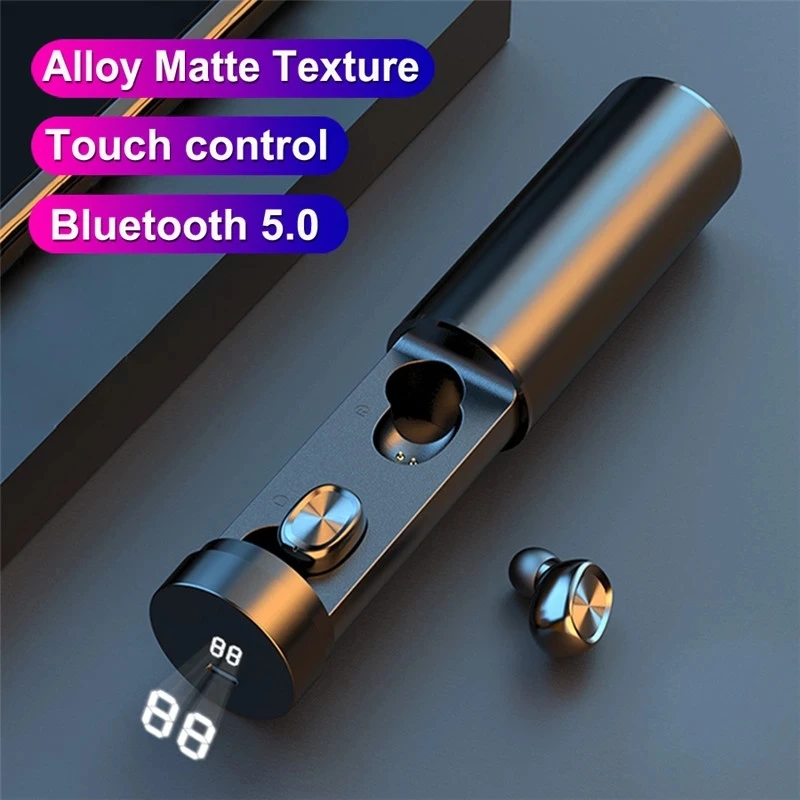 B9 TWS Bluetooth Earphone 5.0 Wireless 8D HIFI Sport Earphone MIC Earbuds Gaming Music Headset For Xiaomi Huawei with chargerbox