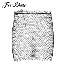 Модная женская блестящая прозрачная сетчатая мини-юбка, стразы, бикини, покрытие для фестиваля, танца живота, выступлений