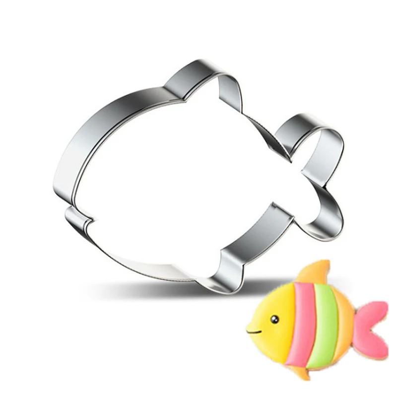 1pcs Cartoon Fish Cookware reposteria patisserie Biscuit Mold Cookie Cutter Fondant Cake Decorating Tools Pastry Shop bakvorm | Дом и сад