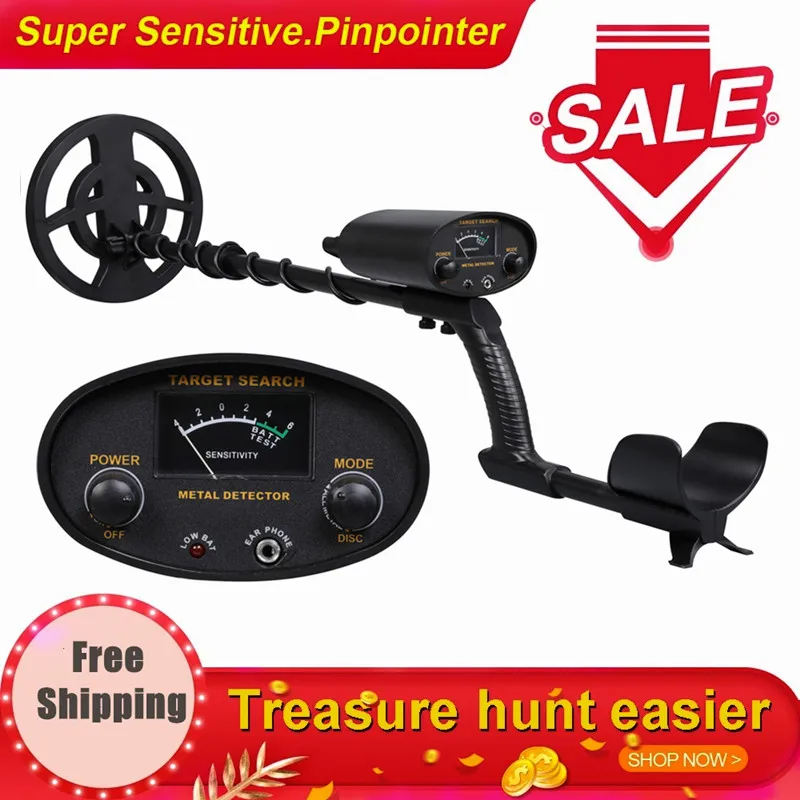 

GT6100 Portable Underground Metal Detector High Sensitivity Jewelry Gold Treasure Hunter Metal Finder with All Metal Mode