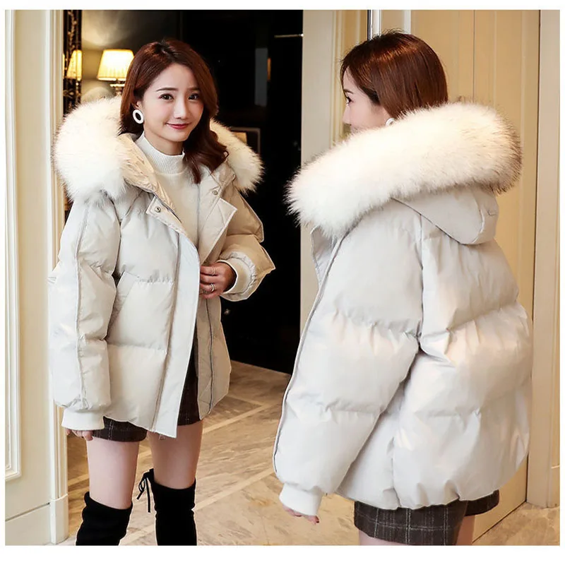 

Female Off-Season Padded Coat Women's Short Student Loose-Fitting Coat Padded Coat 2023 Thick Bread Coat Ladies Padded Jacket