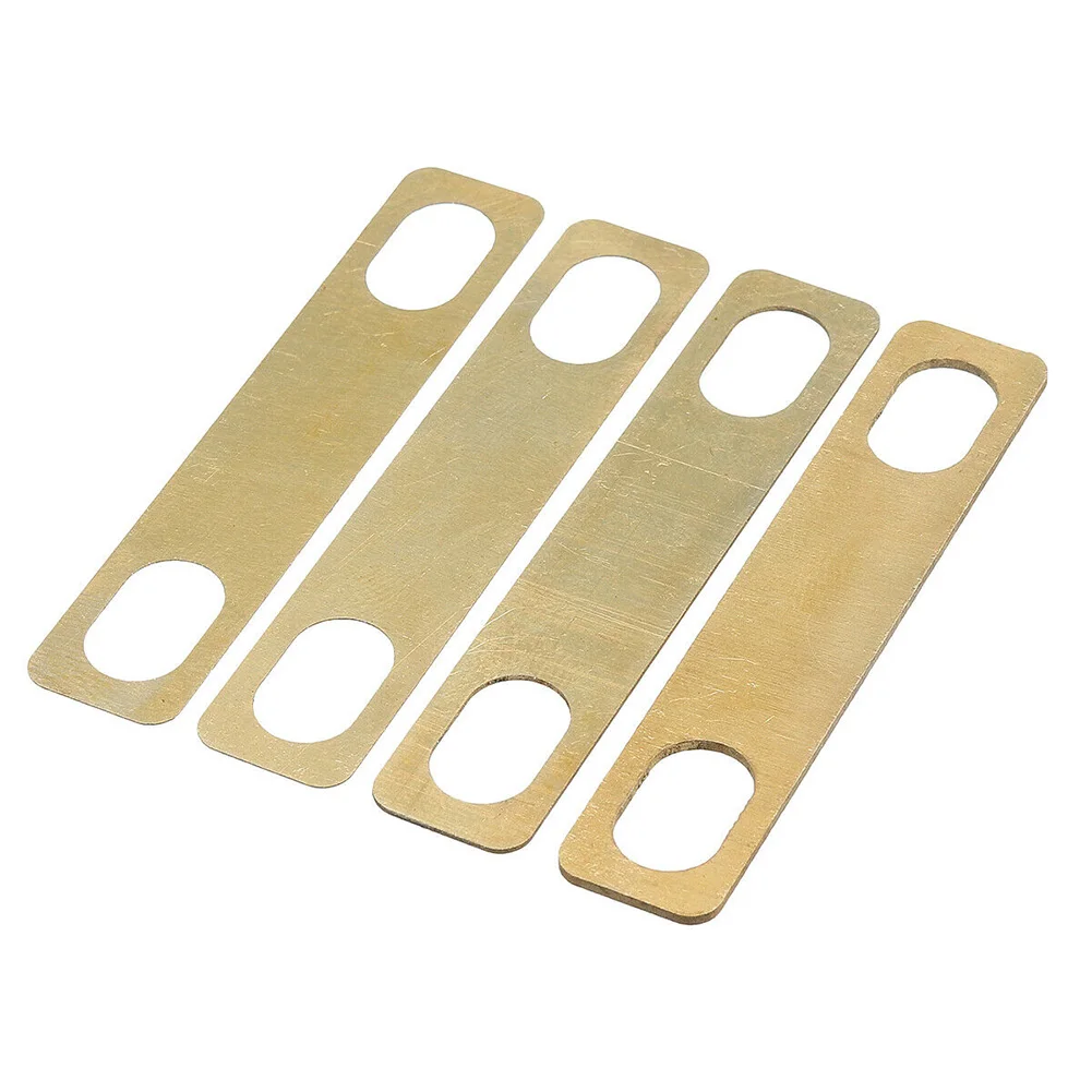 

4 Pcs Connection Guitar Neck Shim Durable Heightening Gasket Musical Bass Instrument Accessories Tool Brass Compact Easy Install