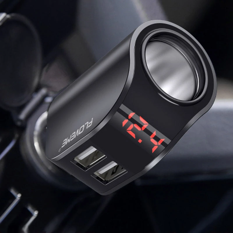 Розетка для автомобильного прикуривателя Splitter 12 V 24 3.1A Dual USB зарядное устройство