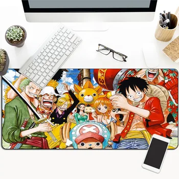 

Large Cartoon ONE PIECE Anime Mouse Pad Gamer Luffy Chopper Notebook Computer Gaming Mousepad Otaku Keyboard Laptop Desk Mat