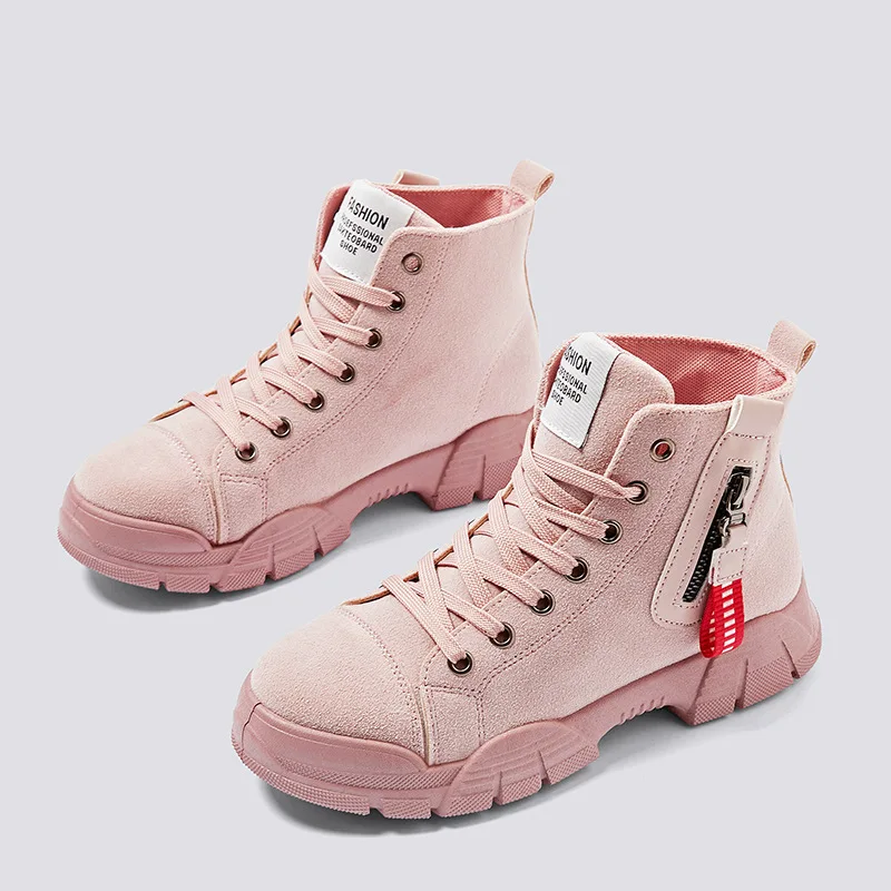 

Martin Boots Women's Autumn 2019 Winter New Style Boots Women's Versatile British Style Breathable Hight-top Online Celebrity Sh