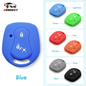

Dandkey 30pcs Remote Key Case Car-Styling Silicone Car Key Case Cover 2 Buttons For Ssangyong Actyon Kyron Rexton