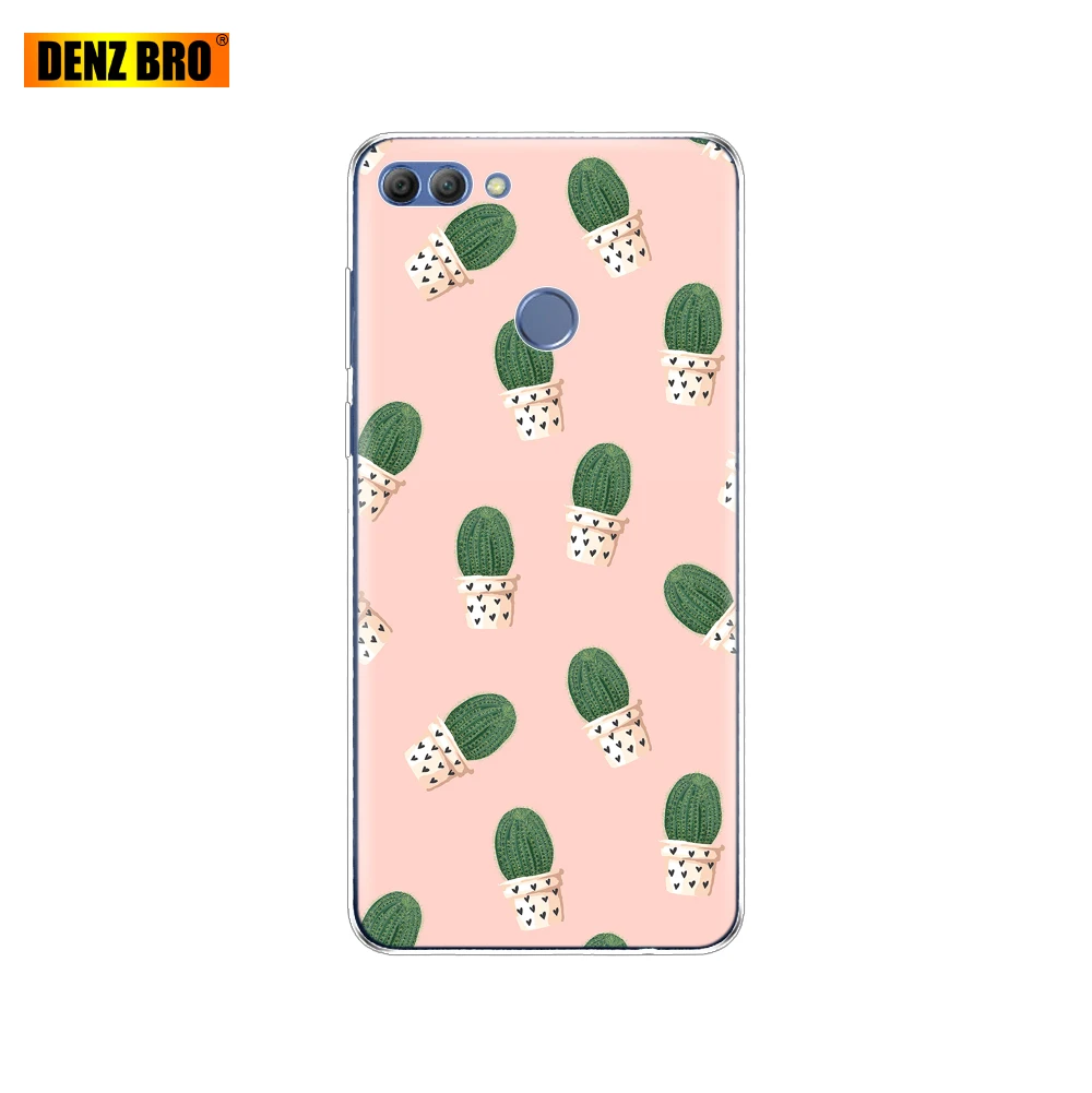 61913 Чехол для huawei P smart Enjoy 7 S, мягкий силиконовый чехол для телефона из ТПУ с полной защитой, прозрачный чехол-бампер - Цвет: 61913