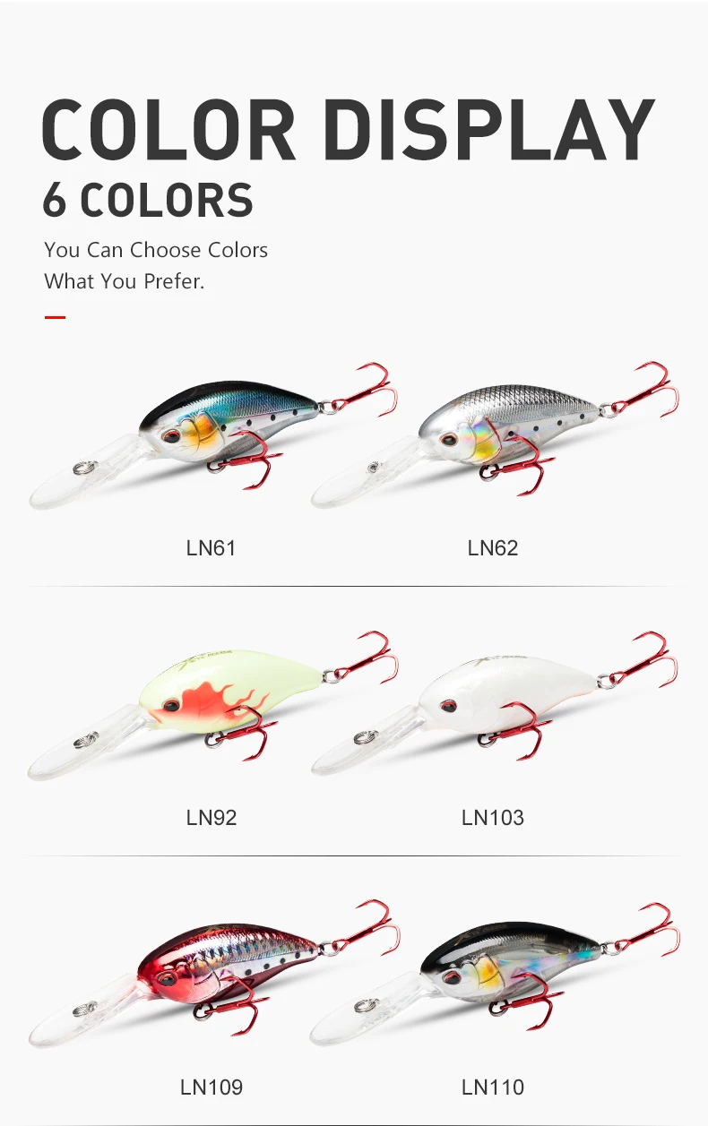 Царство Crankbait жесткая приманка для рыбалки Atificial Minnow Jerkebait 62 мм 16,5 г/21,8 г медленно Тонущая система шума модель 5380