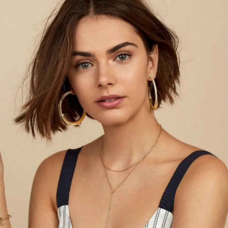 Wife Love European and American Earrings Alloy Acetate Acrylic Sheet C-shaped Simple Exaggerated Female | Украшения и аксессуары