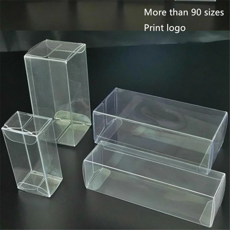 

Thicken PVC Transparent Candy Box Birthday Wedding Favor Holder Chocolate Candy Boxes Event Sweet Candy Bags Jewelry Packing