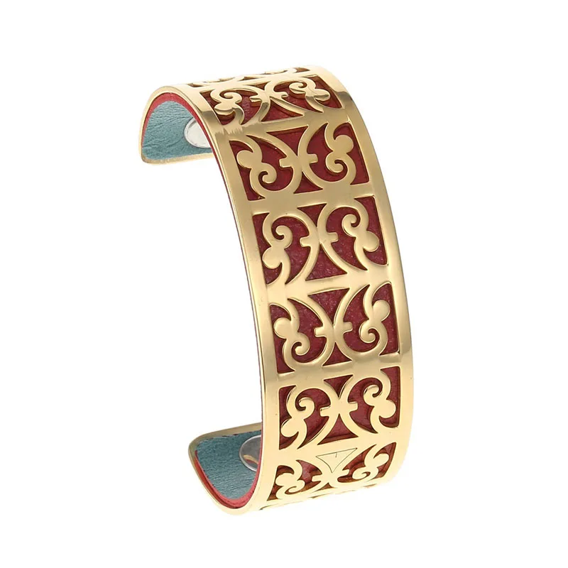 Cremo, браслеты, мансеты, Зебра, кожа, манжеты, браслеты для женщин, Bijoux, Yoiumit, нержавеющая сталь, браслет, сменная кожа - Окраска металла: 008