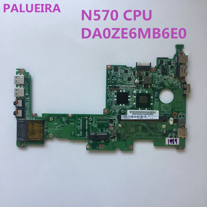 

PALUBEIRA MBSFV06003 MB.SFV06.003 laptop motherboard for Acer Aspire One D257 main board DA0ZE6MB6E0 N570 cpu ddr3 works