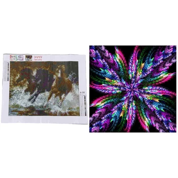 

5D Diamond Painting Kits Full Drill Diamond Embroidery,30X25cm & "Mandala " 3D Embroidery Cross Stitch