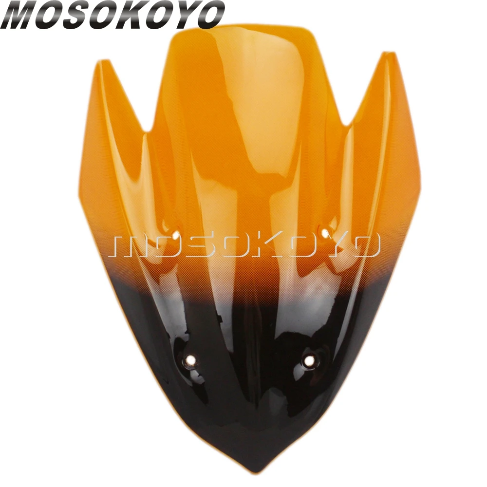 Мотоцикл болт ветрового стекла-на Ветер Дефлектор экран для Kawasaki Z 1000 Z1000 2010-2012 2013 - Color: Orange