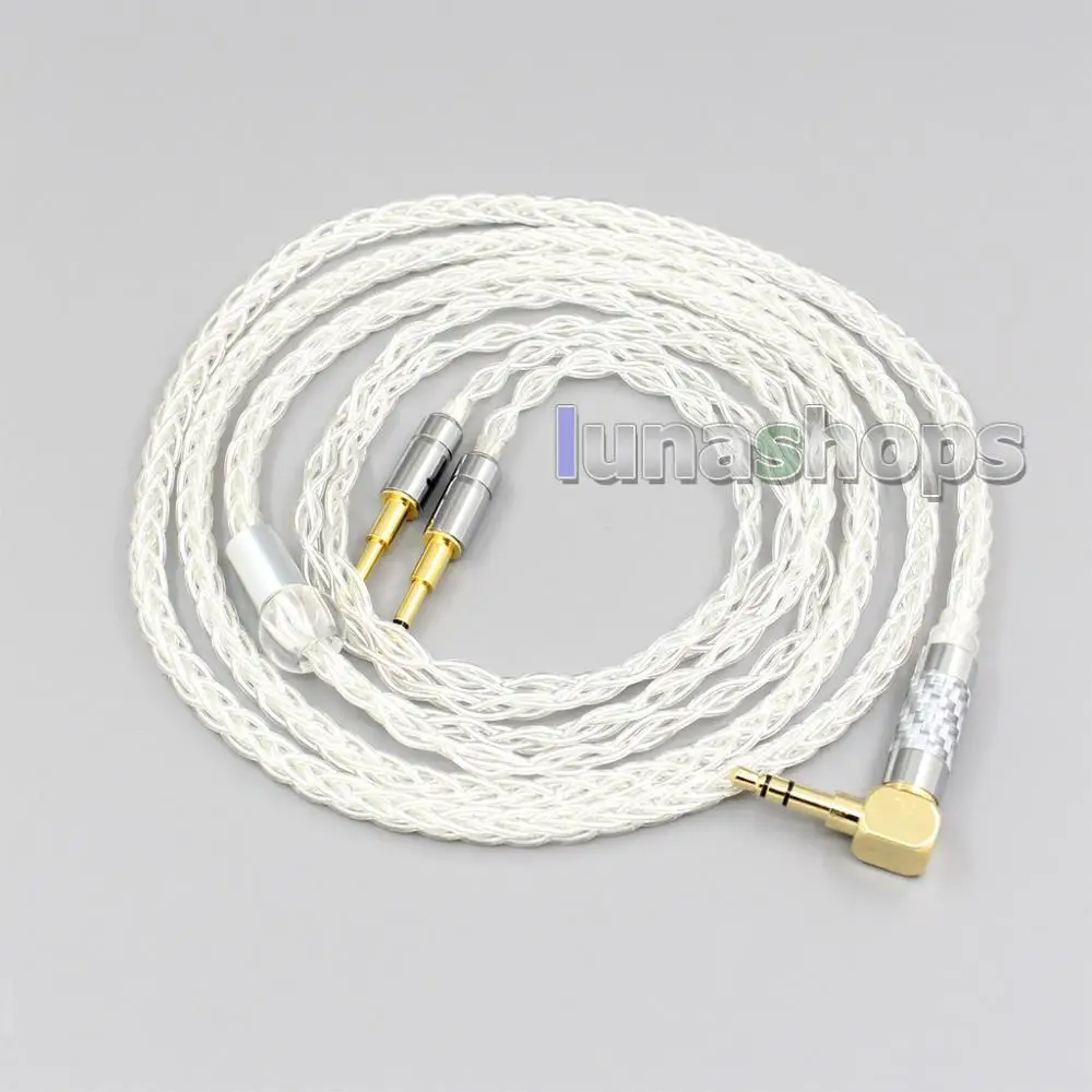 LN006450 99 Pure Silver 8 Core XLR Headphone Earphone Cable For Oppo PM 1 PM 2 Planar Magnetic 1MORE H1707 Sonus Faber Pryma