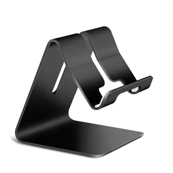 

Universal Aluminum Alloy Phone Holder Desktop Mount Dock Non-slip Mobile Phone Stand For Tablet Phone Support Bracket