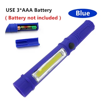 

Portable Mini Light Working Inspection Light COB LED Maintenance Flashlight 16.6 * 2.3 * 2.3cm