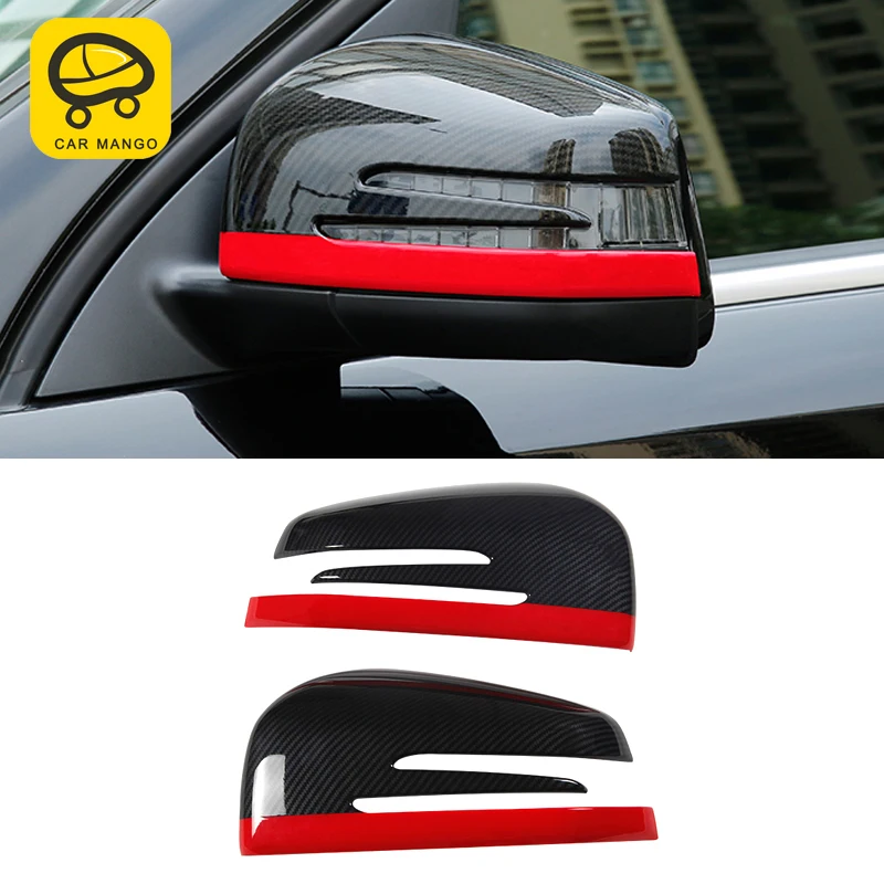 

CarManGo for Mercedes Benz GLE W166 Coupe C292 2016-2018 Car Red Circle Buttons Frame Cover Trim Sticker Interior Accessories