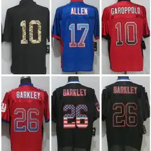 A+++ Качественная мужская футболка для взрослых 10 Garoppolo 26 Barkley 17 Allen