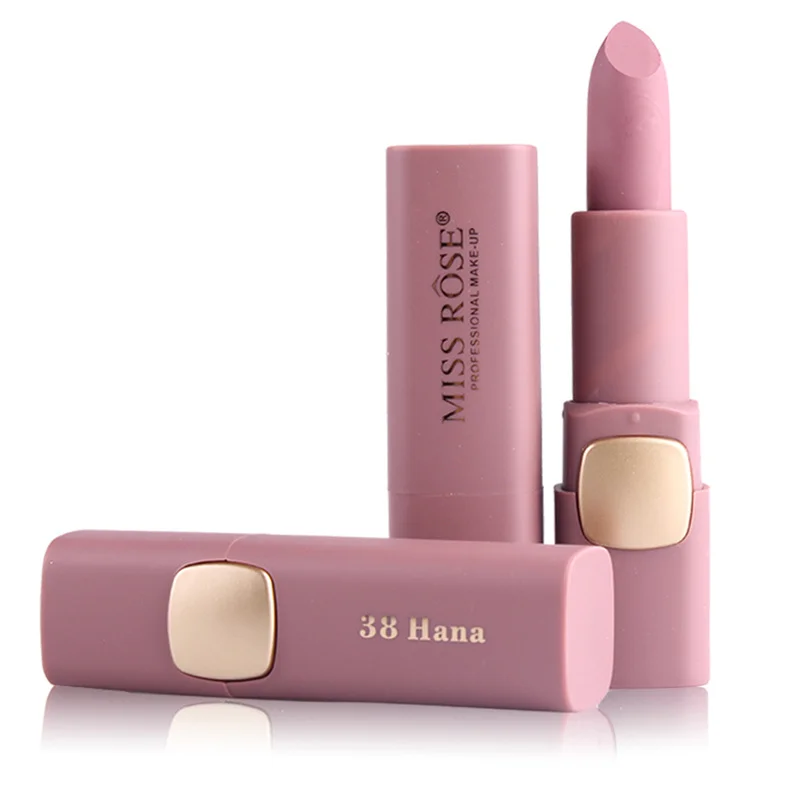 MISS ROSE 18 Colors Lipstick Matte Waterproof Velvet Lip Stick Sexy Red Brown Pigments Makeup Matte Lipsticks Beauty Lips TSLM1 MISS ROSE 18 Colors Lipstick Matte Waterproof Velvet Lip Stick Sexy Red Brown Pigments Makeup Matte Lipsticks Beauty Lips TSLM1