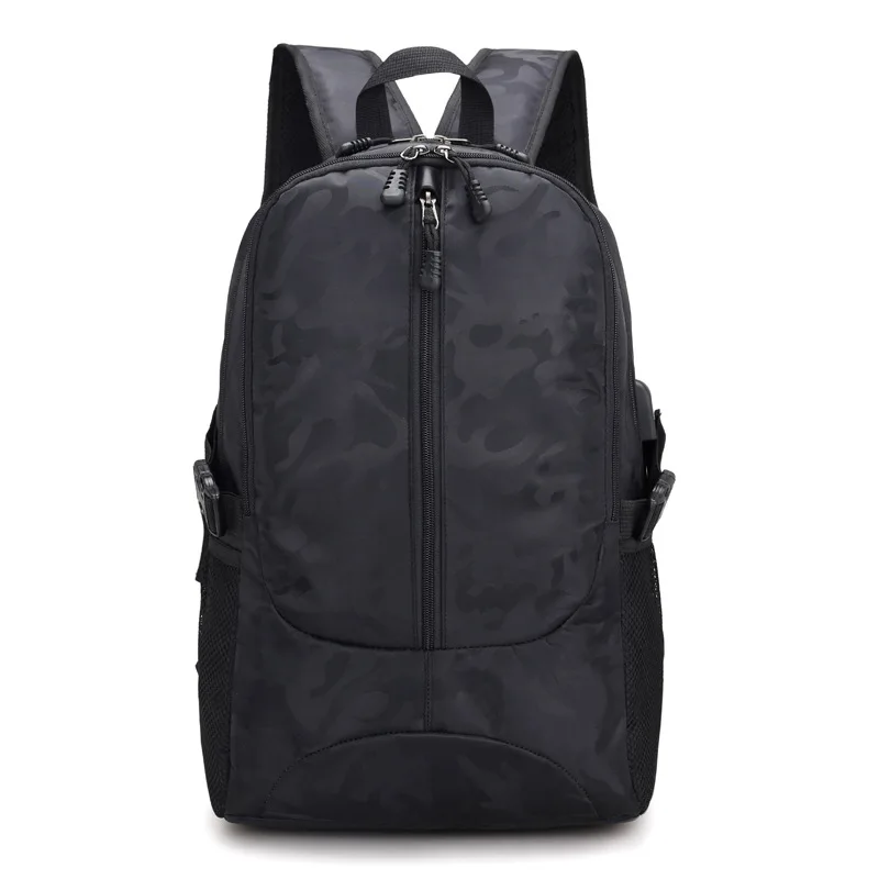

2018 New Style Camouflage Men Tide Ride USB Interface Backpack Logo
