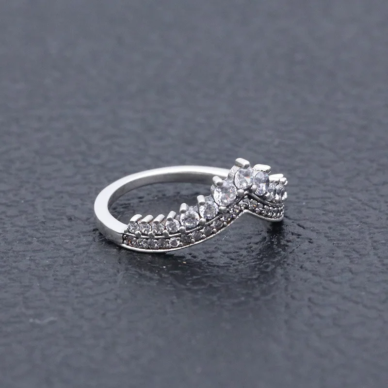 CodeMonkey Горячее предложение 925 пробы серебро Новое циркониевое v-образное кольцо циркониевое кольцо CZ женское ювелирное изделие дропшиппинг CMR023