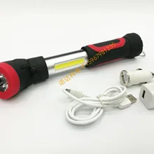 Аккумуляторы с телескопической рабочей подсветкой Вращающаяся лампа с зарядкой через usb с сильным магнитным подъемным крюком инспекционная лампа для кемпинга