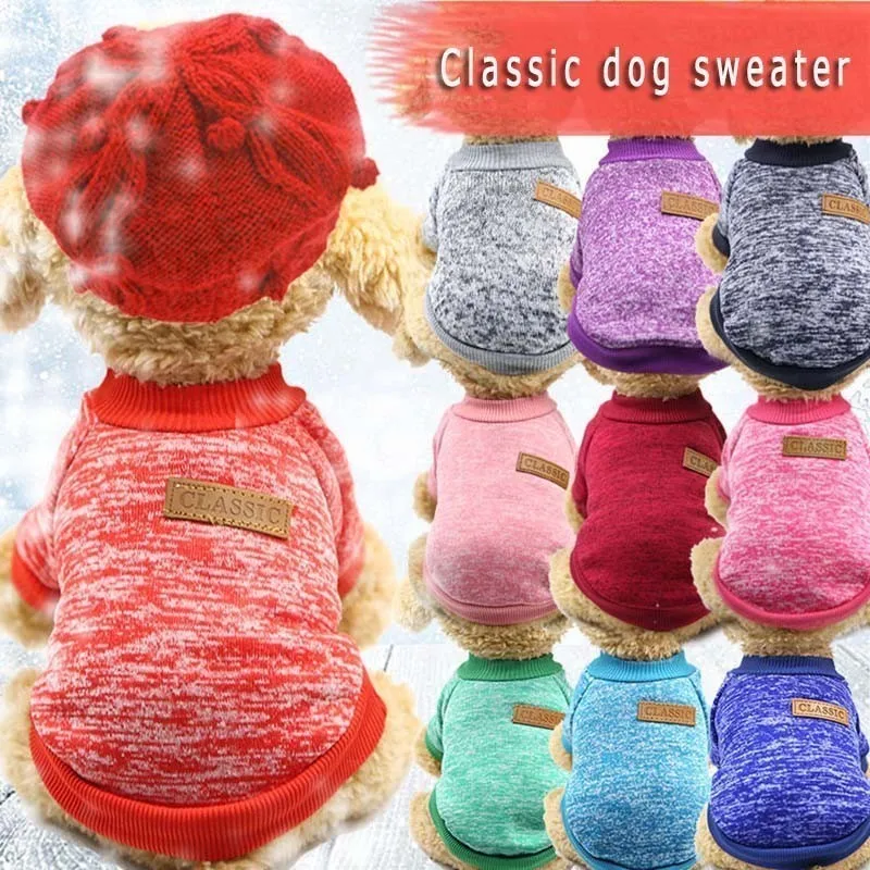 Classic Dog Sweaters For Small Dogs Dachshund Dog Clothes Winter Warm