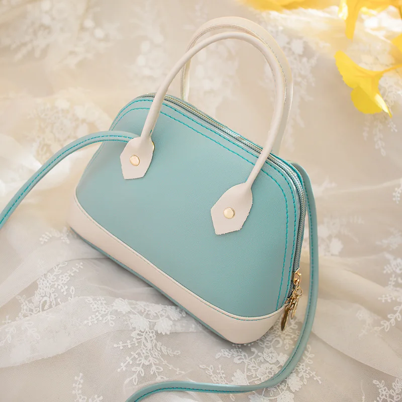 

2019 New Style Korean-style Contrast Color Shell Bag WOMEN'S Bag Hand Change Packet Shoulder Bag