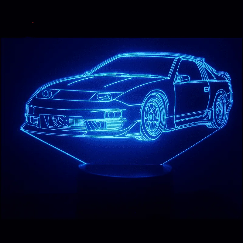 Ваш гоночный автомобиль 3D 7 цветов лампа визуальный светодиодный ночной Светильник s для детей сенсорный Usb Настольный светильник Lampara Lampe 3d светодиодный светильник Formula 1 спортивный автомобиль - Испускаемый цвет: Color Changeable