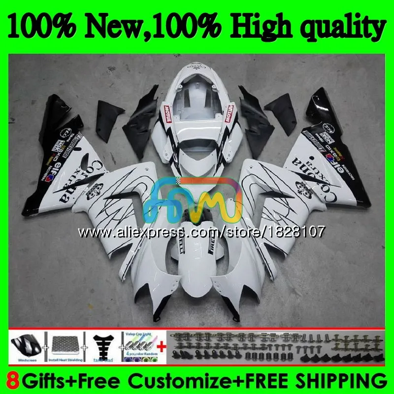 Корпус для KAWASAKI ZX 1000 CC ZX CORONA черный 10 сотрудников отдела исследований ZX-10R 04 05 15BS. 5 ZX1000CC 1000CC ZX 10R ZX10R 04 05 2004 2005 комплект обтекателей