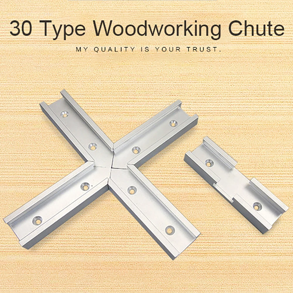 Woodworking Tool Track Jig Intersection Chute 30 Type T-Track Aluminum Slot Miter For Electric Circular Saw Flip Table Tools Woodworking Tool Track Jig Intersection Chute 30 Type T-Track Aluminum Slot Miter For Electric Circular Saw Flip Table Tools