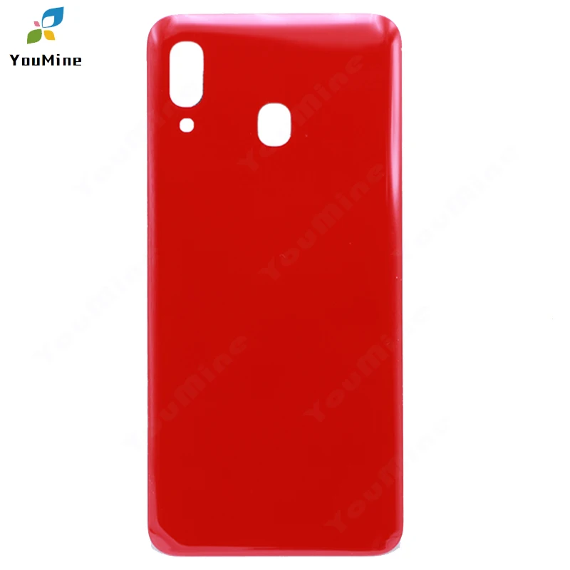 Задняя крышка для samsung Galaxy A20 A205, чехол со стеклянным корпусом, задняя крышка для двери, Сменный Чехол+ объектив для камеры, задняя крышка для samsung A20