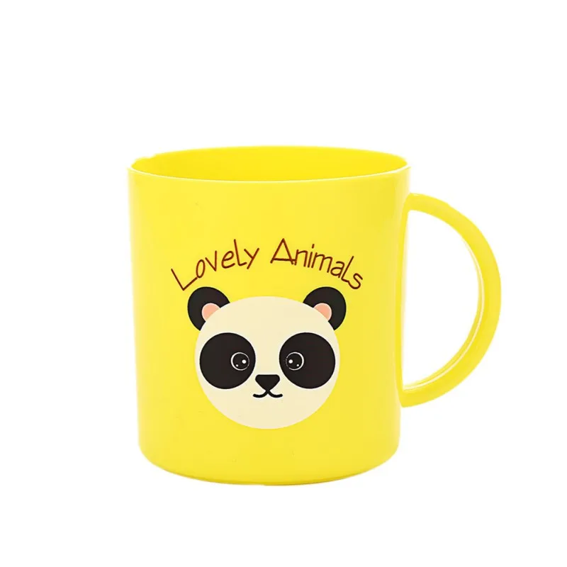 

hilittlekids Kids Cup Toddler Child Plastic Drinking Cups Cartoon Printing Resuable Drinking Cup Handle