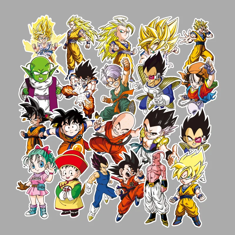 Мультфильм стикер s пакет Dragon Ball скрапбук чемодан скейтборд ноутбук гонки граффити водонепроницаемый аниме наклейка игрушка для детей