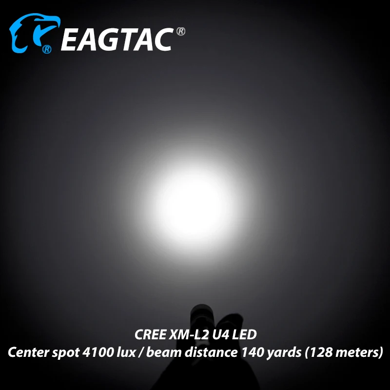 EAGTAC D3C Ti XM-L2 U4 светодиодный фонарик супер яркий 800LM EDC Мини фонарь 16340 CR123A Ограниченная серия