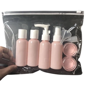 

Portable Travel Bottle Set Spray Refillable Bottles Kit Plastic Lotion Makeup Container Empty Home Travel Refill Bottles