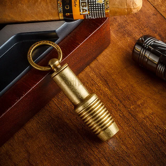 Дырокол для сигар Dart из нержавеющей стали 9 мм съемный мини резак для сигар для мужчин Подарочный Брелок для ключей коробка LB-K11