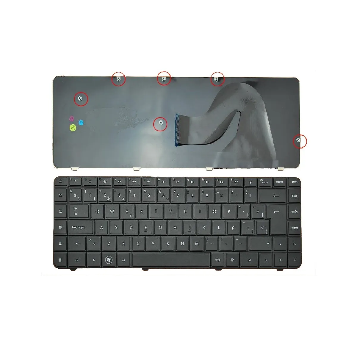 Hp COMPAQ G62 CQ62 9Z. N4SSF. 00Q NSK-HV0SF 0Q на испанском для ноутбука черный новый совместимый |