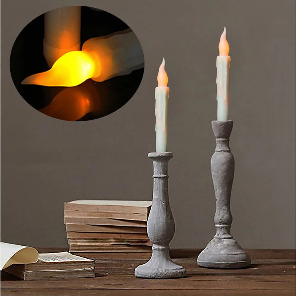 6PCS Flameless Smokeless Remote Control Candle Lights for Wedding Home Party FestivalLED Bulbs