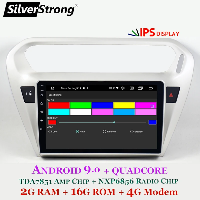 Sale SilverStrong IPS Android9.0 Car Radio For PEUGEOT 301 Android Car GPS for CITROEN Elysee Audio Headunit GPS Navi option DSP 4