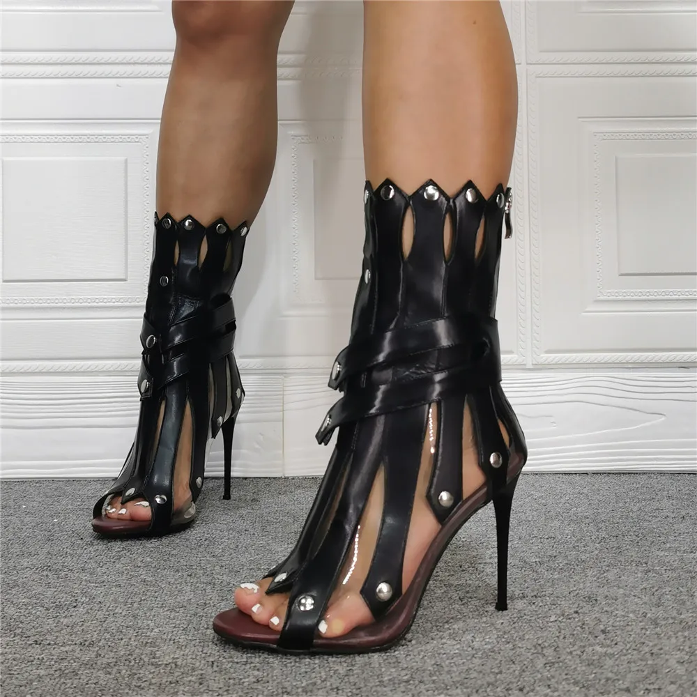 

Luxury Designer Women Gladiator Sandals Pumps Handmade Rope Studded Strappy High Heel Sandalias Summer Boot Shoes Woman 2021