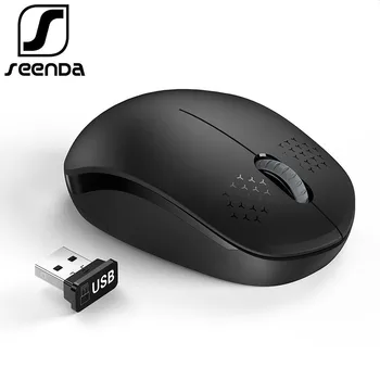 

SeenDa Noiseless 2.4GHz Wireless Mouse for Laptop Portable Mini Mute Mice Silent Computer Mouse for Desktop Notebook PC Mause