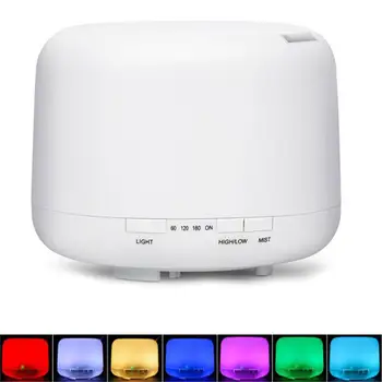 

500ML Essential Oil Diffuser Aromatherapy Humidifier Vaporizer Timer And Auto-Off Safety Switch With LED Color Changing Lamp